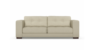 Cassidy 3 Division Fabric Couch, Pebble