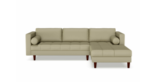Madden 2 Piece Leather Daybed, Taupe