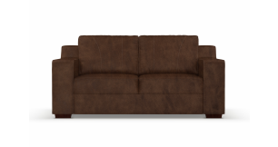 Presley 2.5 Division Leather Couch, Spice
