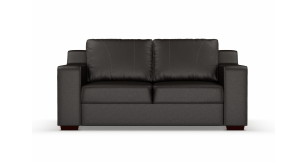 Presley 2.5 Division Leather Couch, Brown