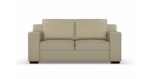 Presley 2.5 Division Leather Couch, Taupe