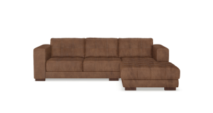 Cassidy 2 Piece Agulhas Leather Daybed, Butterscotch