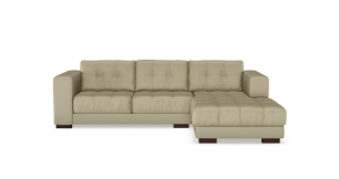 Cassidy 2 Piece Leather Daybed, Taupe