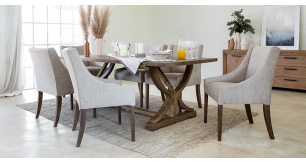 Harper Dining Table & 6 Harper Chairs