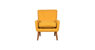 Leia Chair in Fabric, Mustard