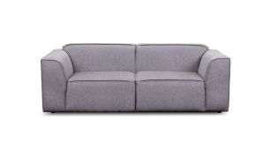 Maralago 3 Seater Couch in Fabric, Grey