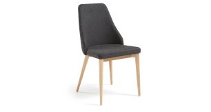 Kave Home Roxie Dining Chair, Dark Grey