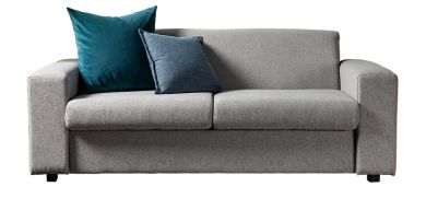 "Rebecca 2.5 Seater Couch in Fabric, Grey"