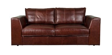 Harvey 4 Seater Couch in Full Leather, Bushveld Mopani