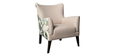 Amazon Occasional Chair in Fabric, Beige
