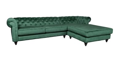 Charlietown Daybed Right Hand Facing In Fabric, Green