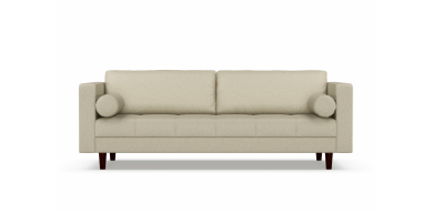 Madden 3 Division Fabric Couch, Pebble
