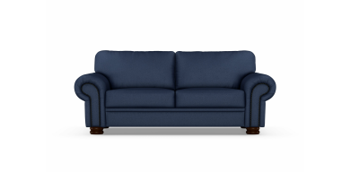 Ledger 2.5 Division Fabric Couch, Cadet
