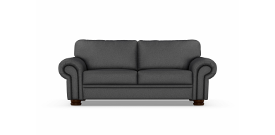 Ledger 2.5 Division Fabric Couch, Anthrecite