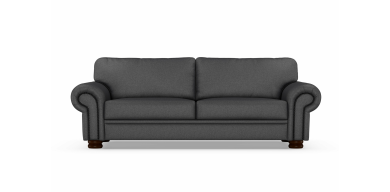 Ledger 3 Division Fabric Couch, Anthrecite