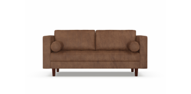 Madden 2.5 Division Leather Couch, Spice