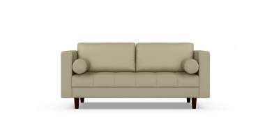 Madden 2.5 Division Leather Couch, Taupe