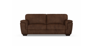 Cooper 2.5 Division Leather Couch, Spice