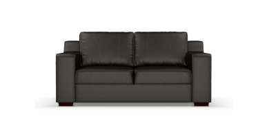 Presley 2.5 Division Leather Couch, Brown
