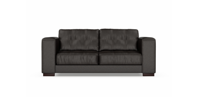 Cassidy 2.5 Division Leather Couch, Brown