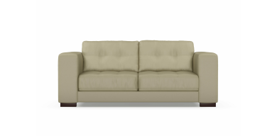 Cassidy 2.5 Division Leather Couch, Taupe