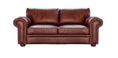 Ashanti 3 Seater Couch in Full Leather, Nyathi Tan