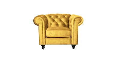 Charlietown Chair in Fabric, Mustard
