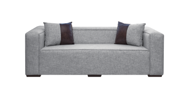Floyd 3 Seater Couch With Scatters, Grey