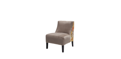 Eco Contrast Back Occasional Chair, Floral Citrus