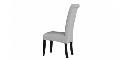 Knight Dining Chair, Grey/Dark Mahogany