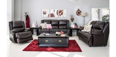 Lastrada 3 Piece 3 Action Lounge Suite in Full Leather, Esp